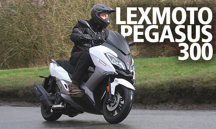 The first ever Lexmoto with a larger capacity than 125 is the remarkably well-equipped and potential bargainous 300cc maxi-scooter known as Pegasus.